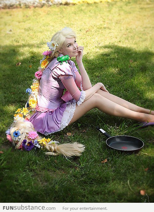 Tangled's Rapunzel in real life