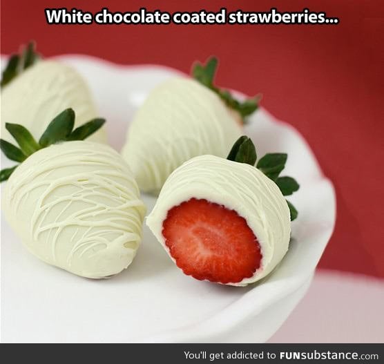 Coated strawberries