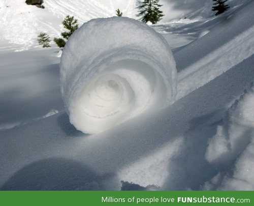 Forget shoveling. Just roll up the snow