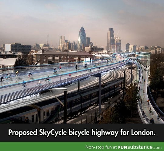 Bicycle highway for London