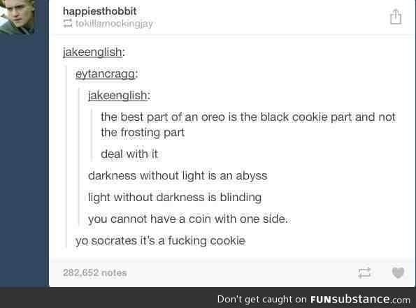 Oreos and it's deep theory