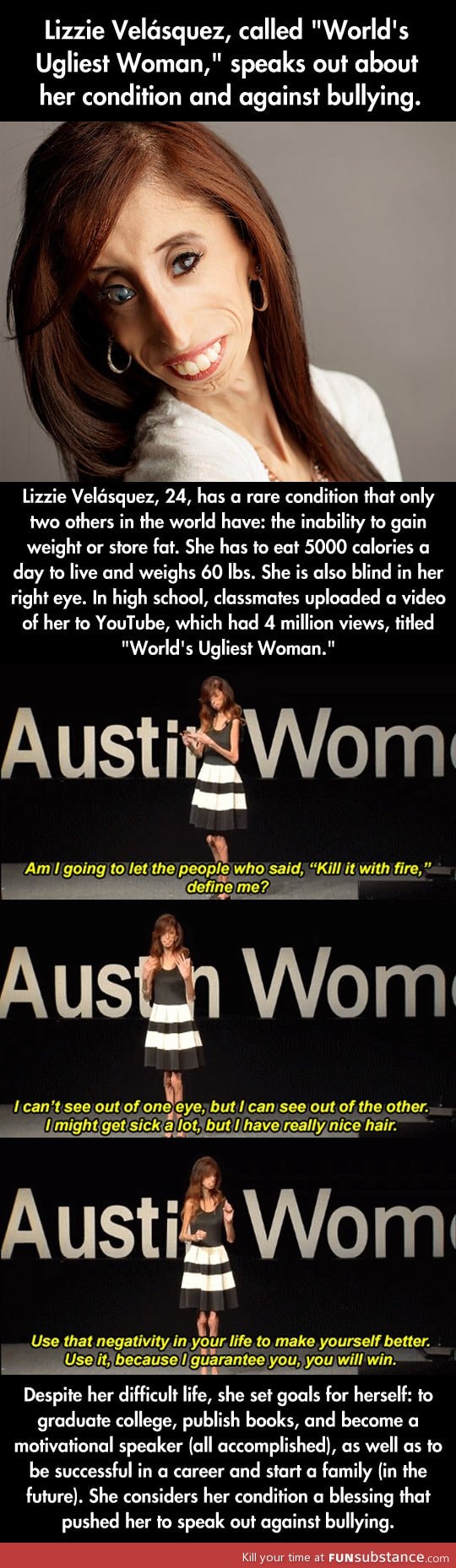 Lizzie Velasquez is a role model