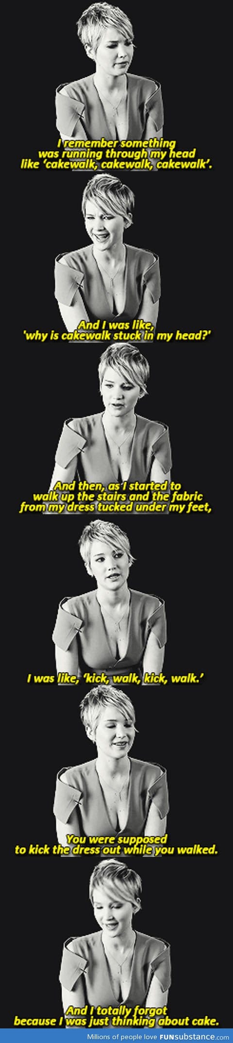 Jennifer Lawrence talks about her fall at the Oscars