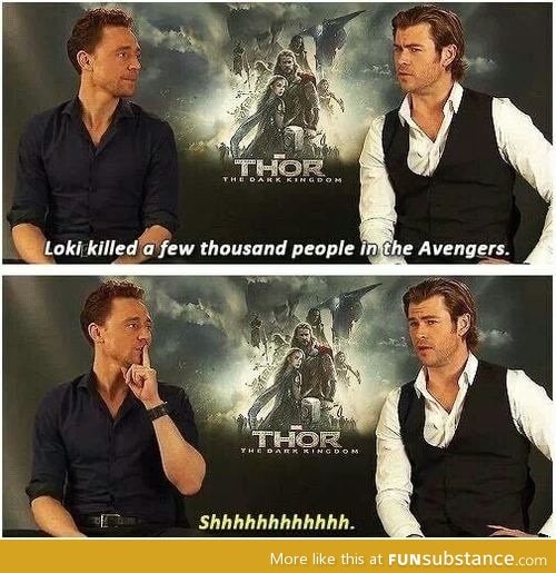 Tom is like a huge fan of Loki