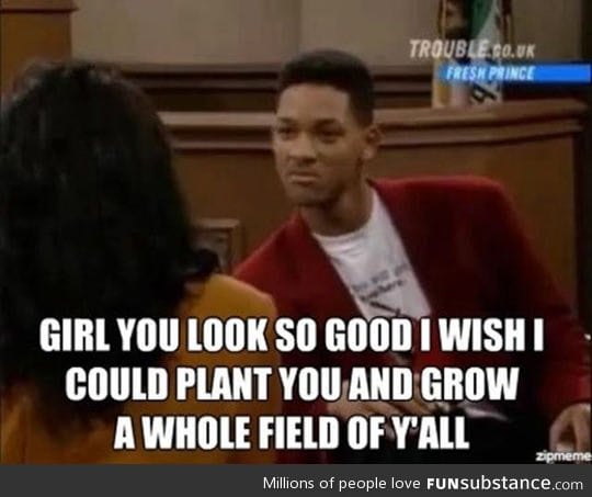 Fresh Prince of Bel Air pickup line