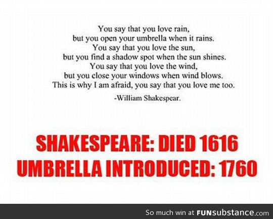 William shakespeare was a visionary