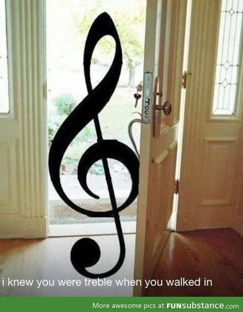 I knew you were treble