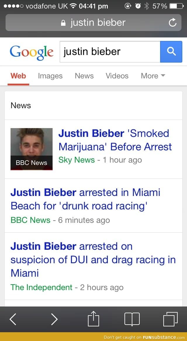 BIEBER ARRESTED FINALLY!