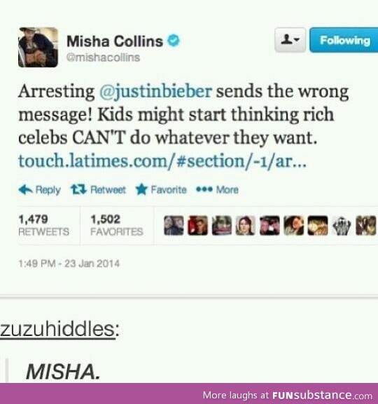 misha speaks truth