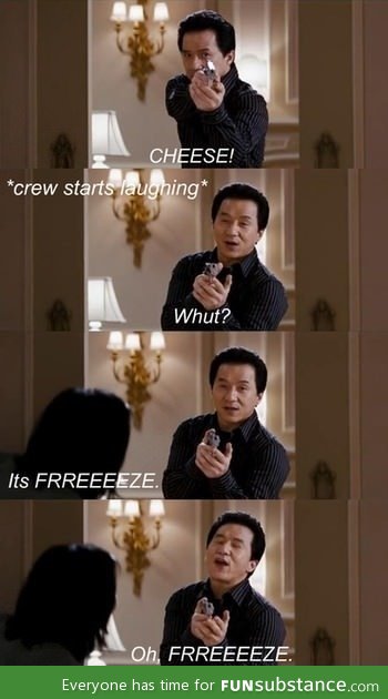 You gotta love Jackie Chan