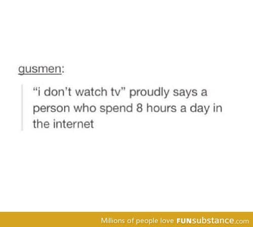 I watch it online