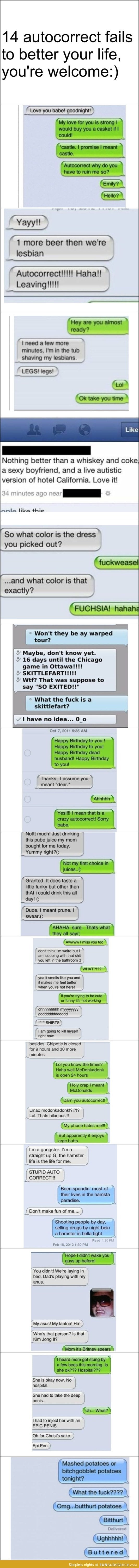 Auto correct fails