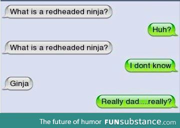 Red haired ninja...