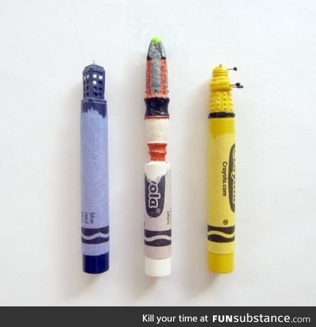 i would never use these crayons if my life depended on it! they're so cool!