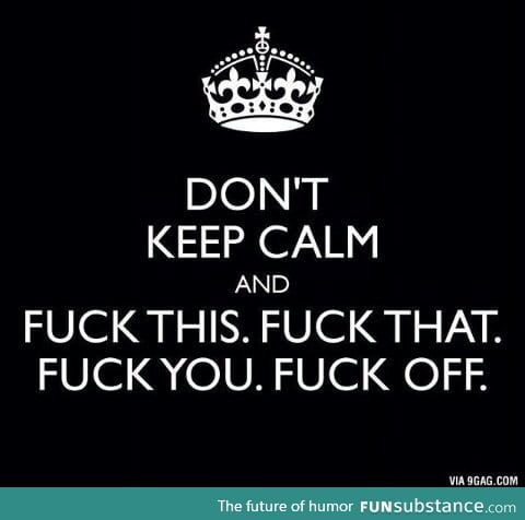 A realist keep calm poster...finally