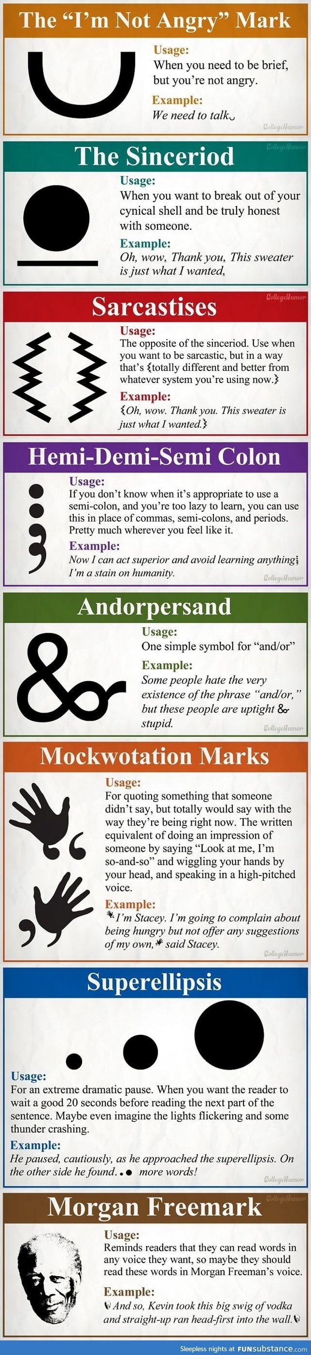 Punctuation marks we need