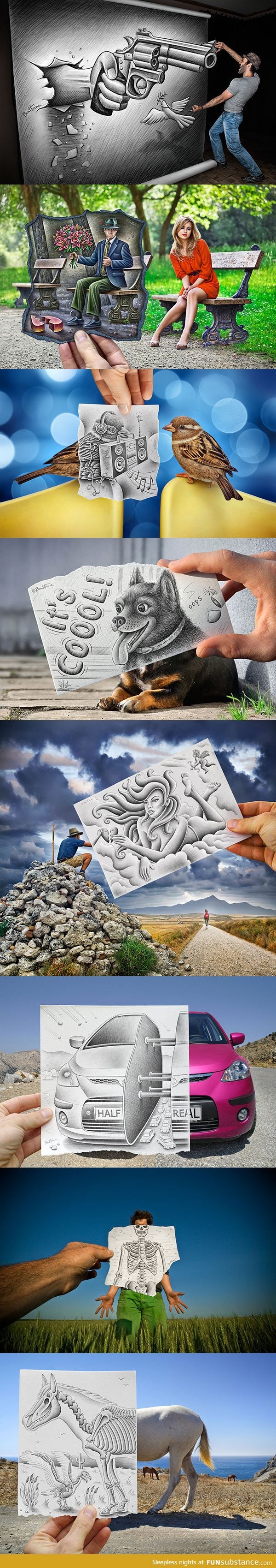 Pencil vs Camera by Ben Heine