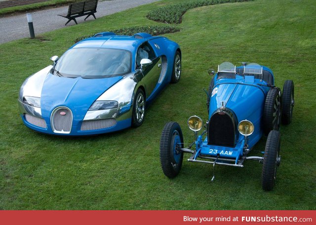 Bugatti now and then