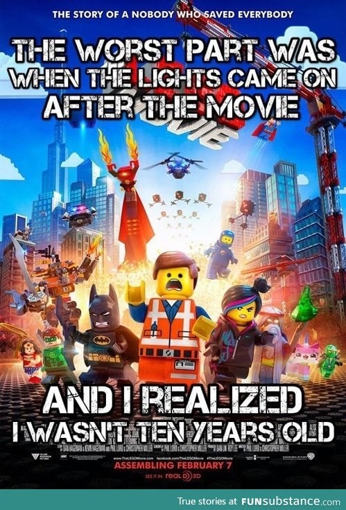 The worst part of the lego movie