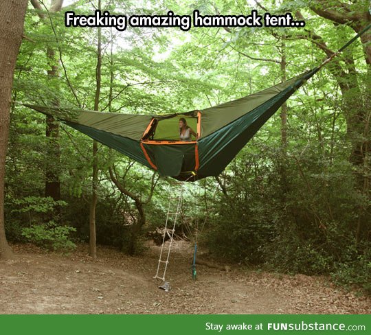 A hammock tent like no other