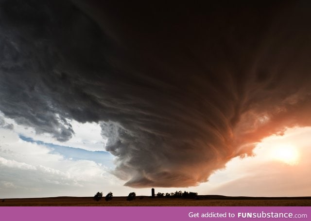 'The Lovely Monster Over the Farm' - photo by Camille Seaman