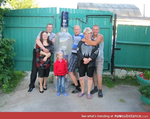 Typical russian family photo