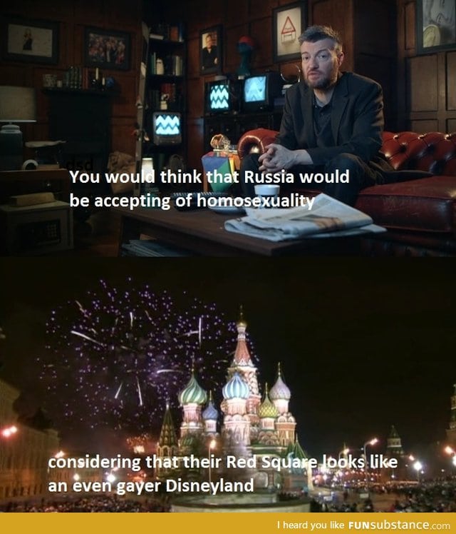 Charlie Brooker on Russian homophobia