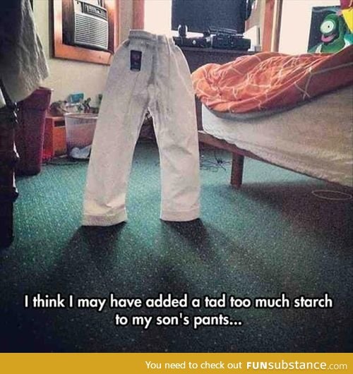 Like that episode of Jimmy Neutron when the pants came to life!