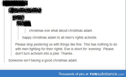 Someone's on adam's bad list