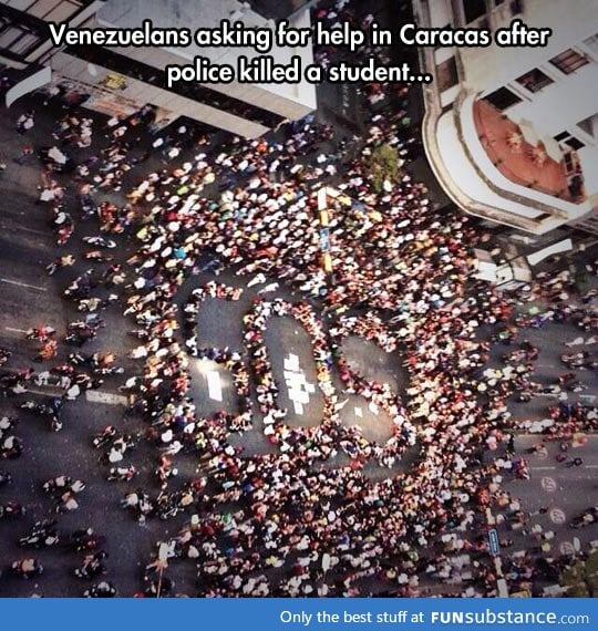 Venezuelan streets full of protesting students