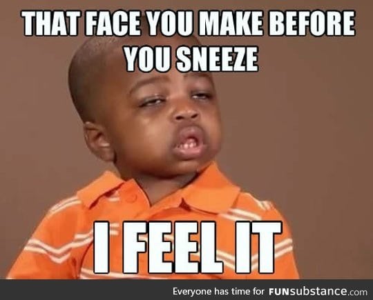 That moment before you sneeze