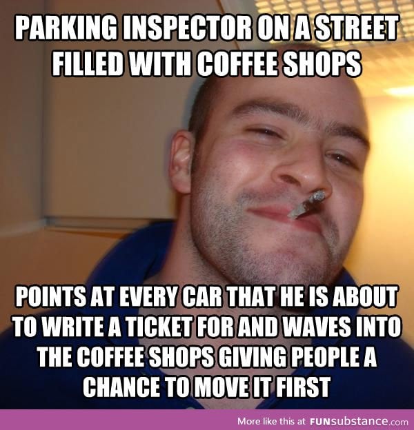 Good guy parking inspector. Spied this today and think he deserves props