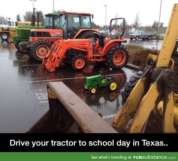 Drive your tractor to school day