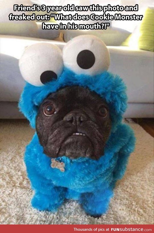 Strange cookie monster