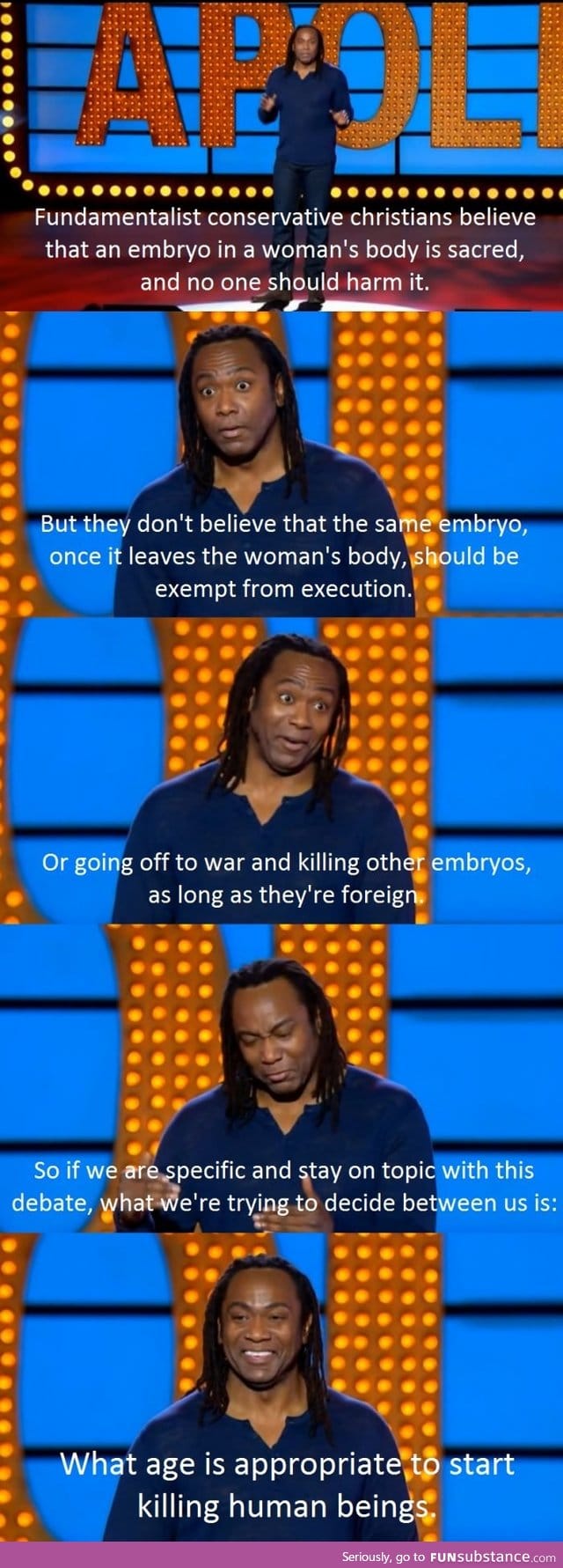 Reginald d. Hunter frames the issue