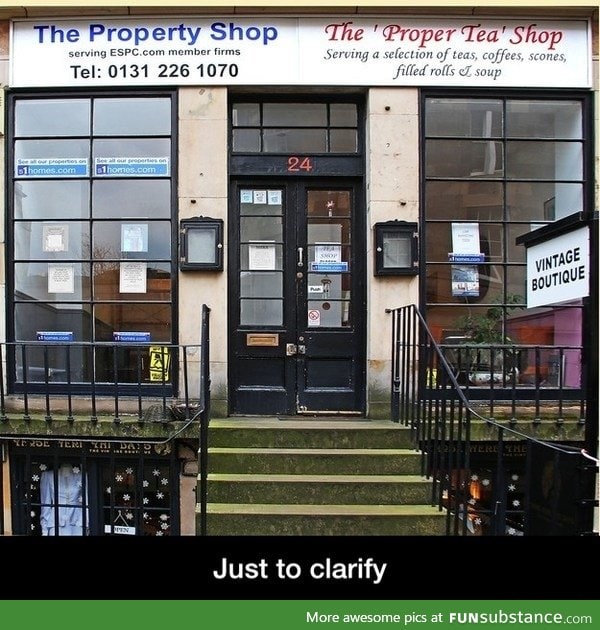 Shop name clarification