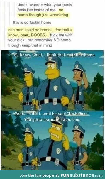 No homo