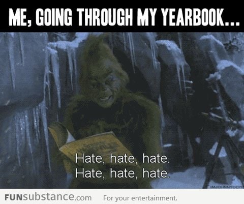 Going through my yearbook