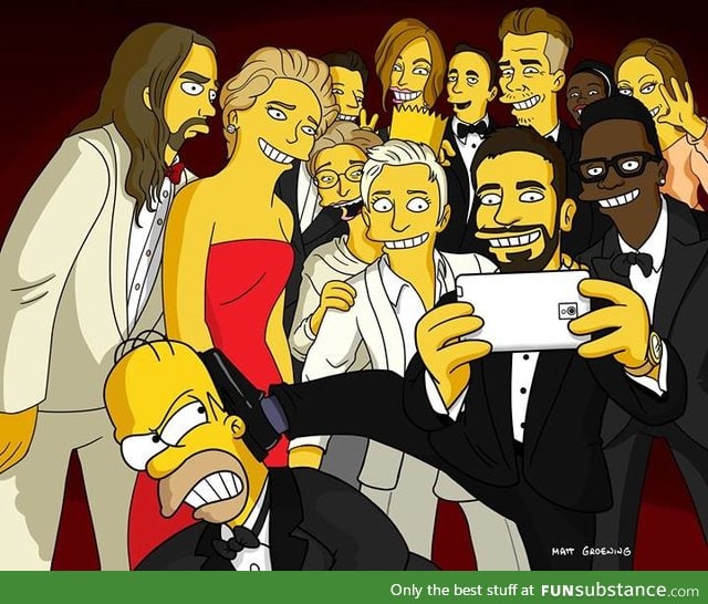 Oscar® Selfie: A wider view.