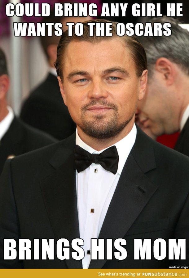 Good guy Leo at the Oscars