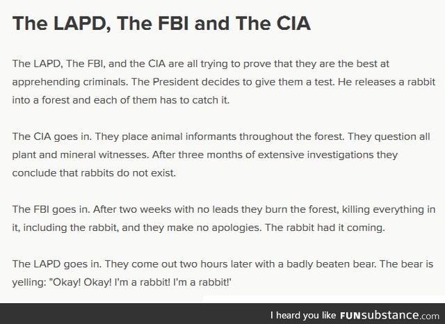 The LAPD, The FBI and The CIA