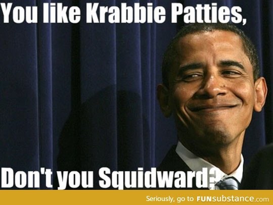 Presidential spongebob impersonation