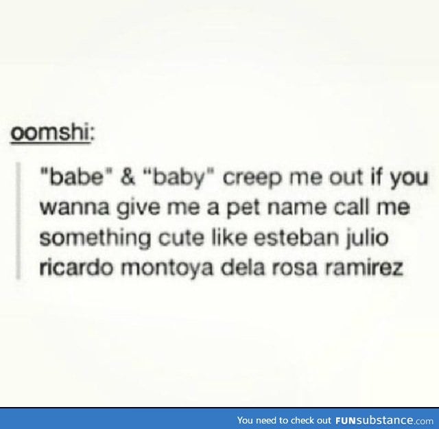 Cute pet name