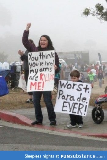 Marathon signs