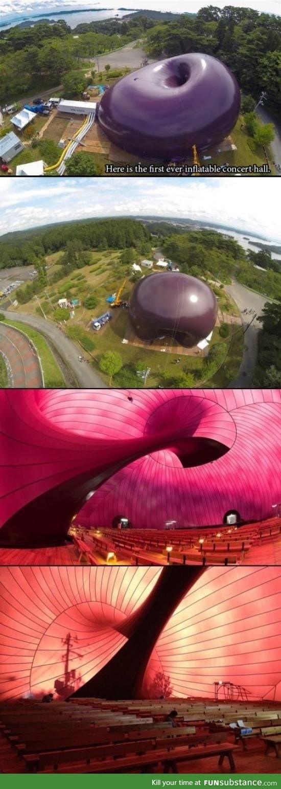 Inflatable concert hall