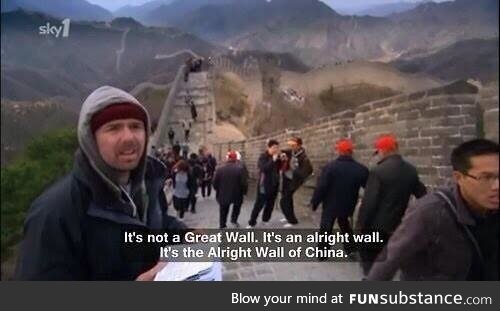 karl on the great wall on china