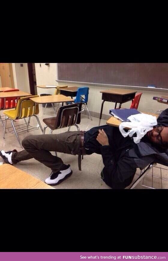 When I drop my pen in class