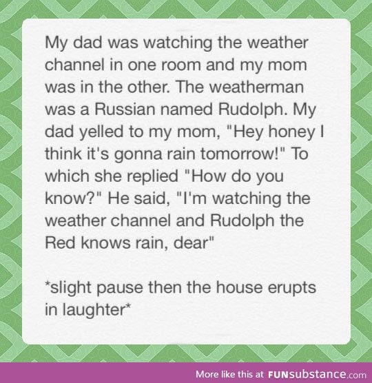 Rudolph dad joke