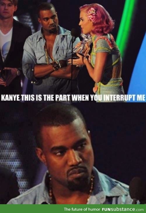 Kanye West is not amused