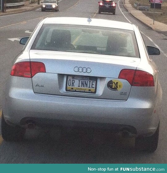 Audi owner's sense of humor